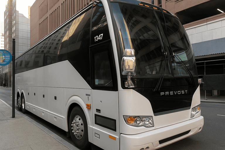 a Fort Smith Minibus Company coach bus