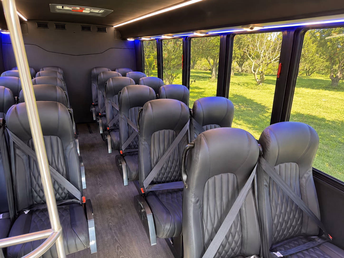fort smith 18 passenger minibus interior