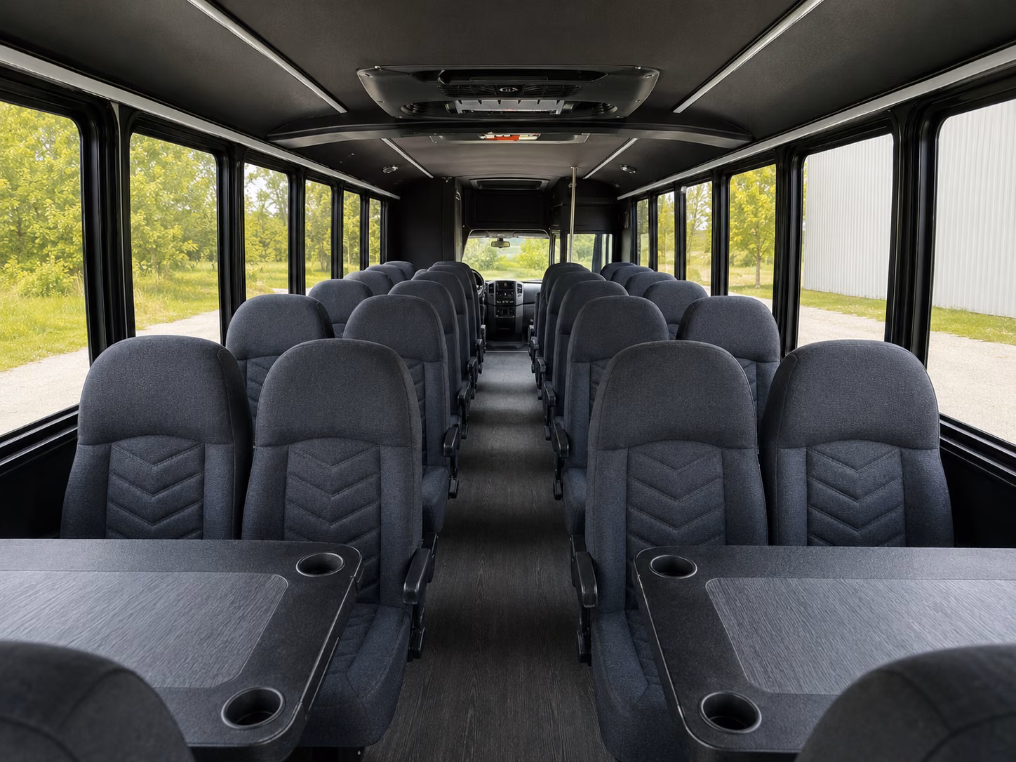 fort smith 20 passenger minibus inside