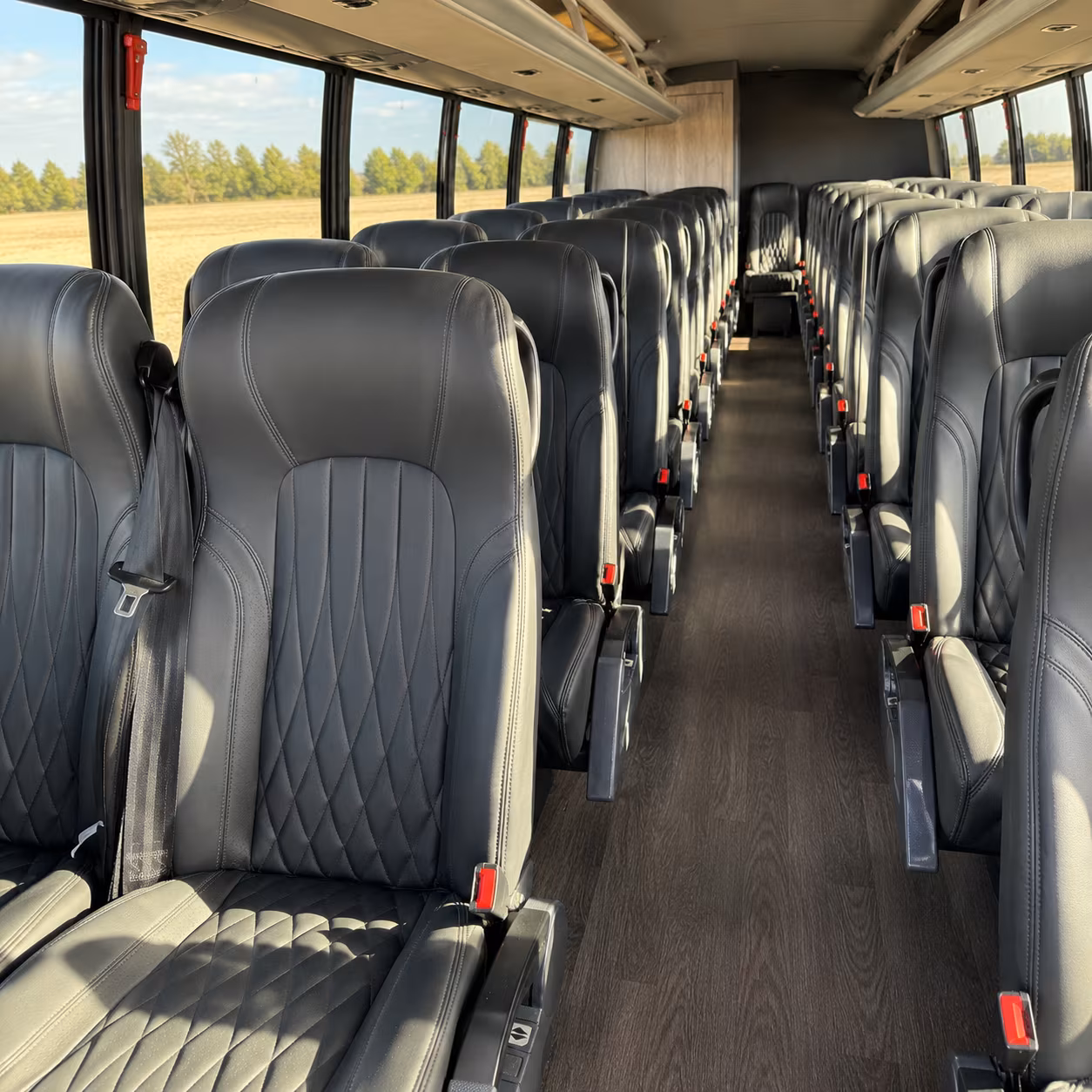 fort smith 28 passenger minibus interior