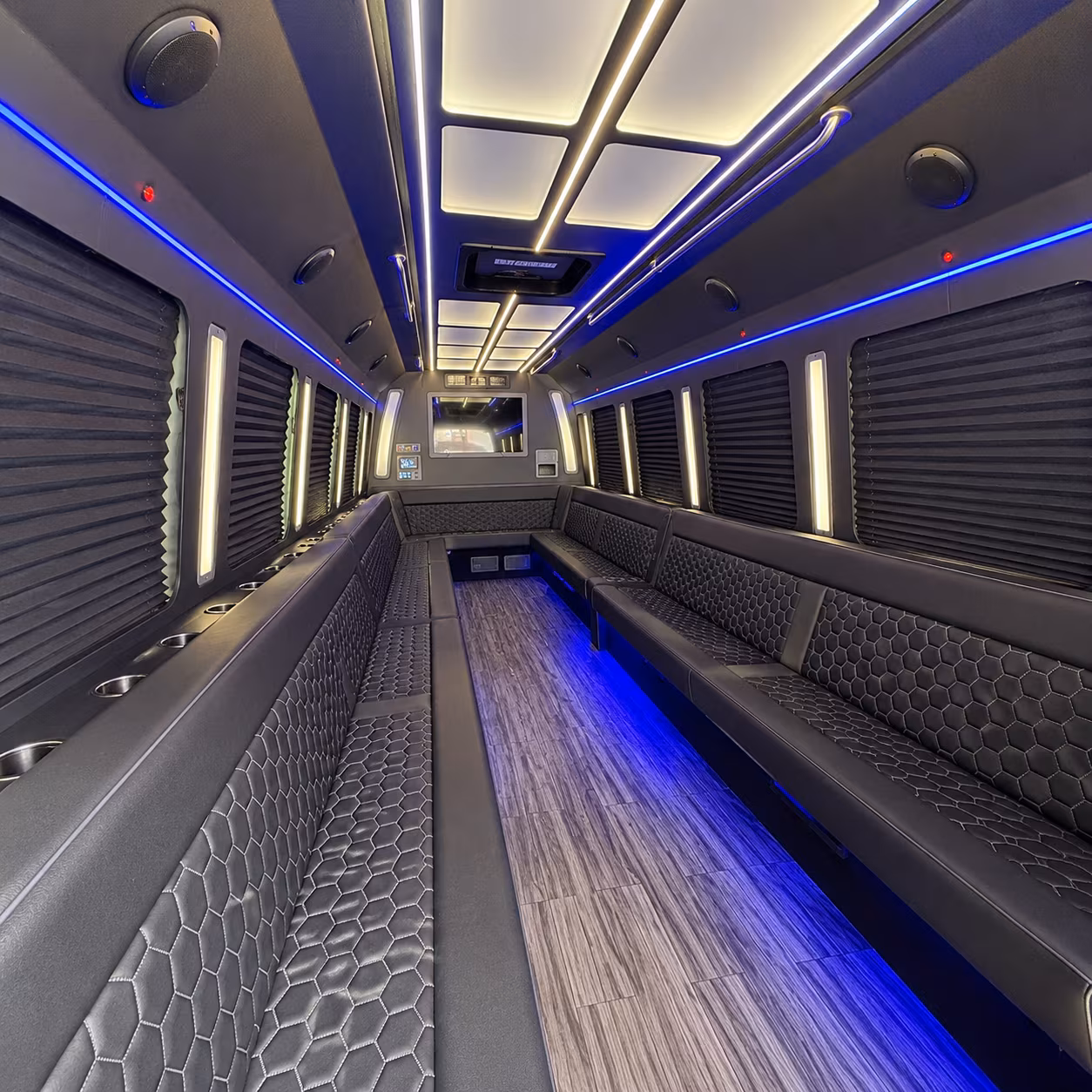 fort smith 30 passenger party bus interior
