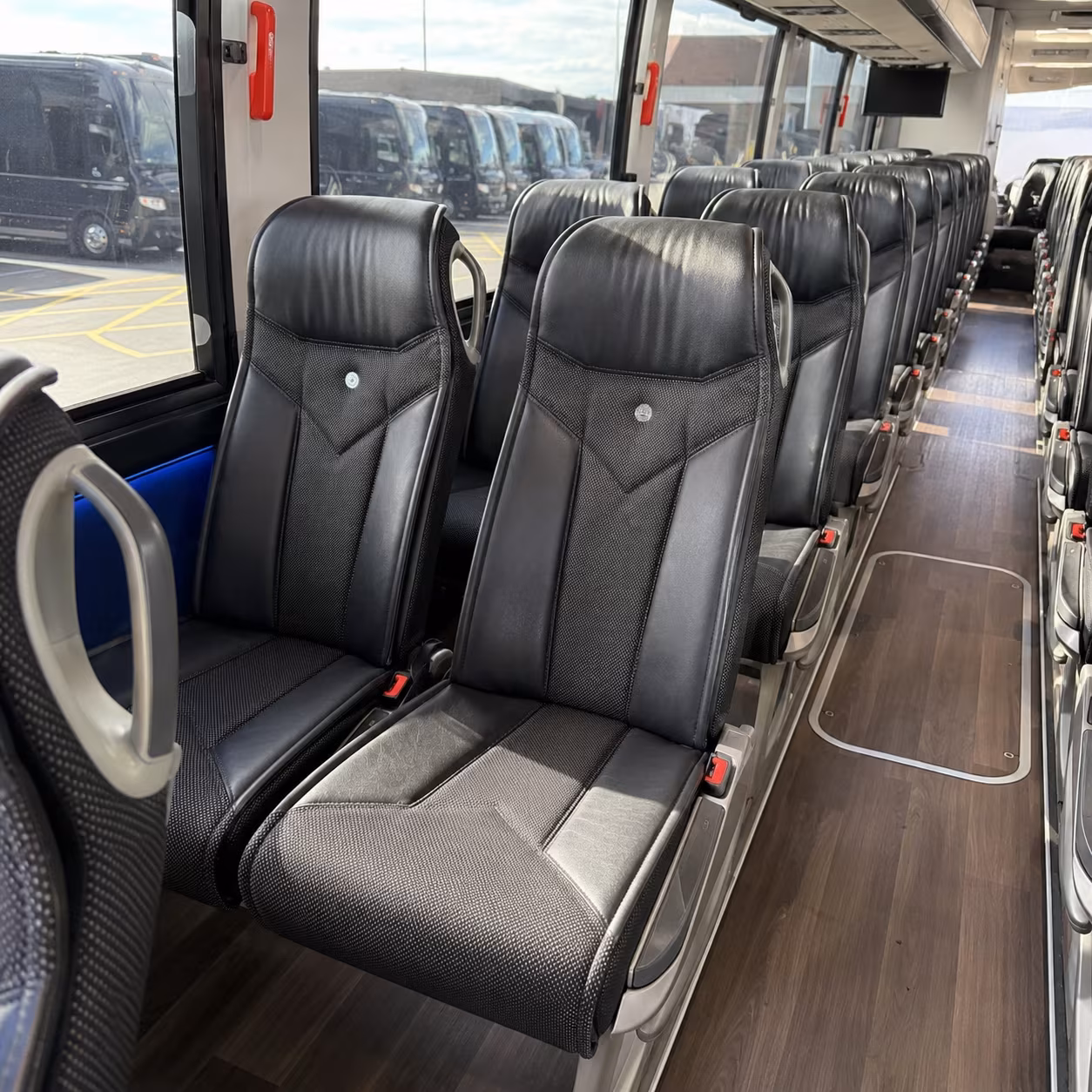 fort smith 40 passenger charter bus interior