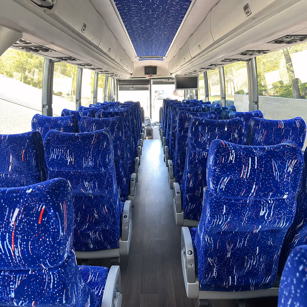 fort smith 50 passenger charter bus interior