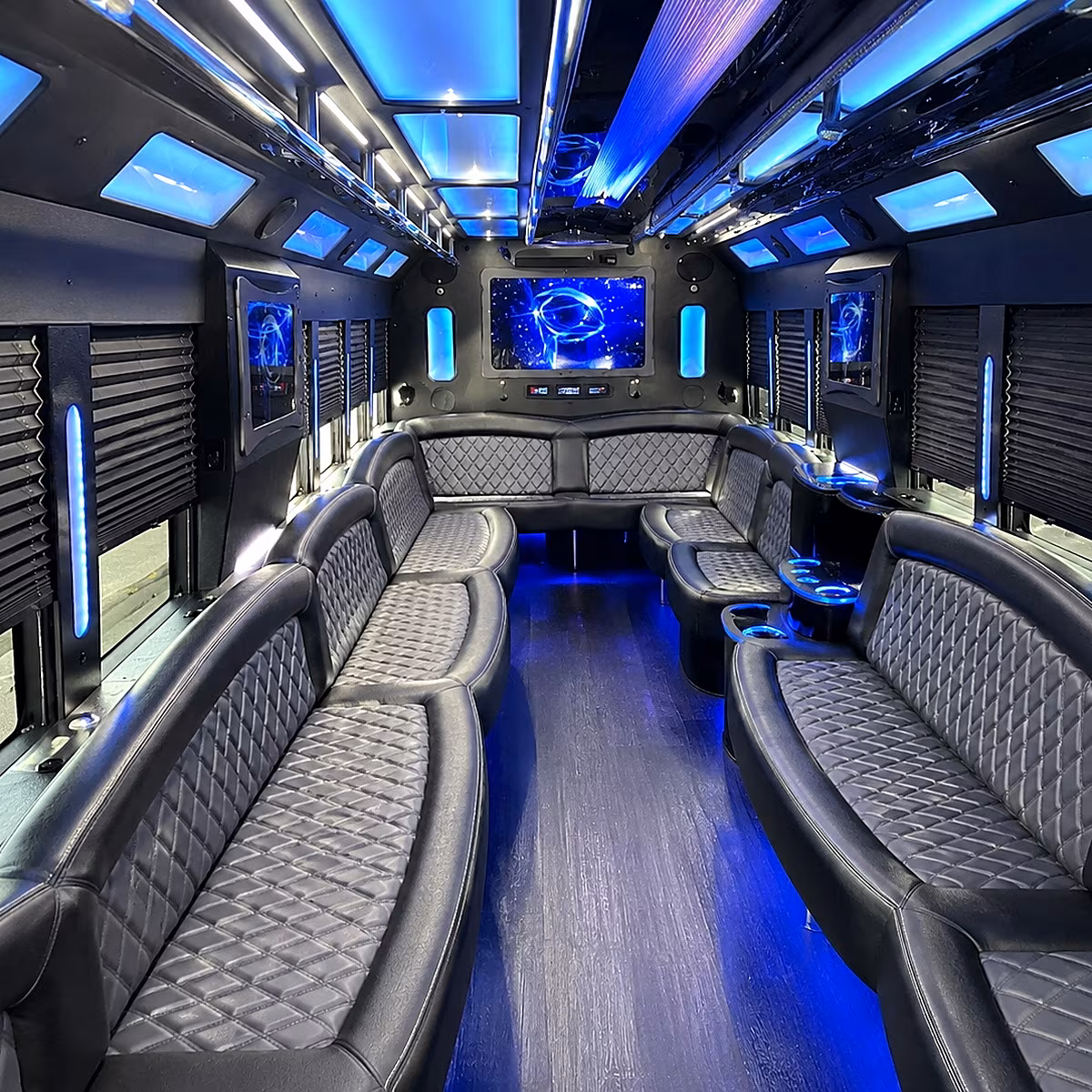 fort smith 50 passenger party bus interior
