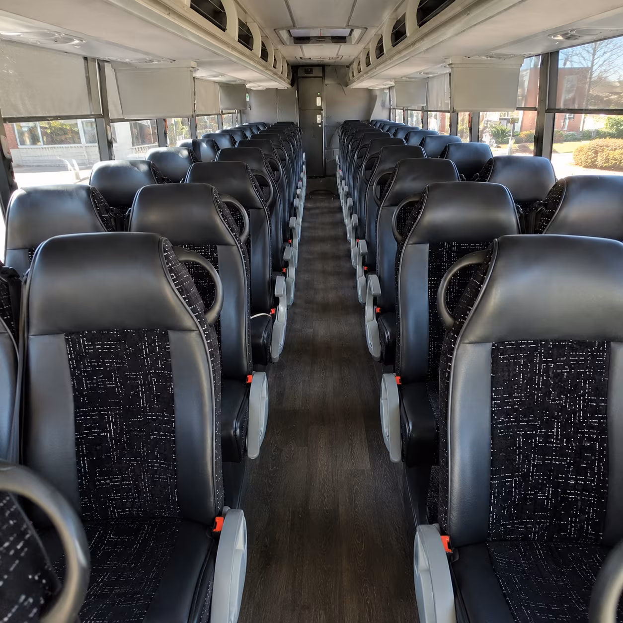 fort smith 54 passenger charter bus inside