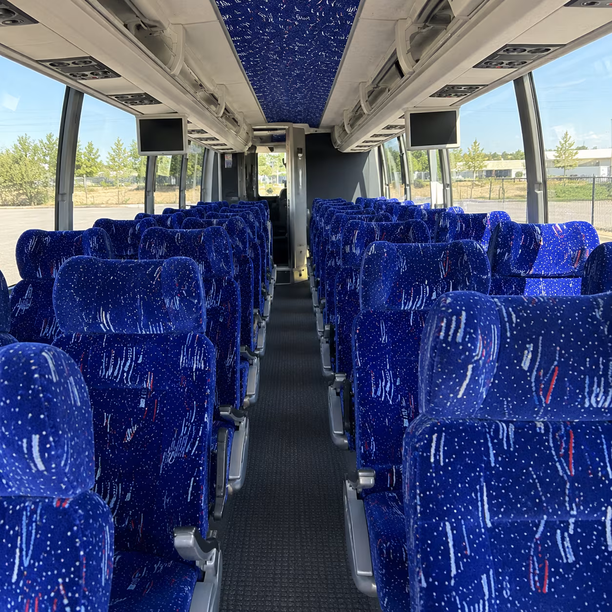 fort smith 54 passenger charter bus interior